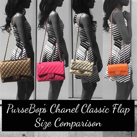 Chanel Classic Flap Bag Size Comparison.